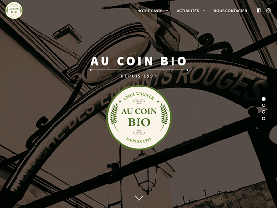 Wordpress Restaurant website - Paris, France <a href='http://aucoinbio-restaurant.fr' target='_blank' style='float: right;'>View project</a>