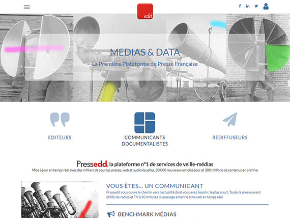 Press archives agency website | EDD - Paris, France <a href='http://www.edd.fr' target='_blank' style='float: right;'>View project</a>