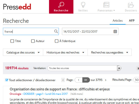 Digital press review manager and real-time media service | EDD - Paris, France <a href='http://nouveau.pressedd.fr' target='_blank' style='float: right;'>View project</a>